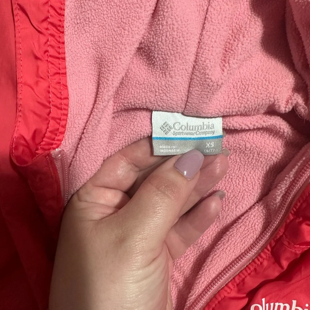 Columbia Two-Tone Pink Fleece Jacket‎